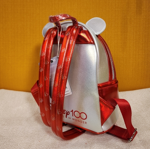 Loungefly Disney 100th Platinum Winnie the Pooh Mini Backpack Limited Edition - Picture 6 of 12